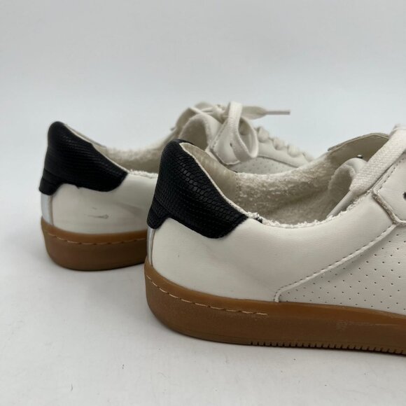 Dolce Vita White & Black Nadia Low Top Sneakers | Size 6 - Picture 9 of 10
